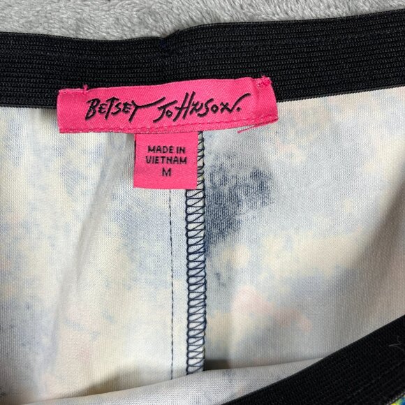 Betsey Johnson Skirt Women Medium Floral Pencil Stretch Elastic Waist Multicolor - Picture 6 of 9